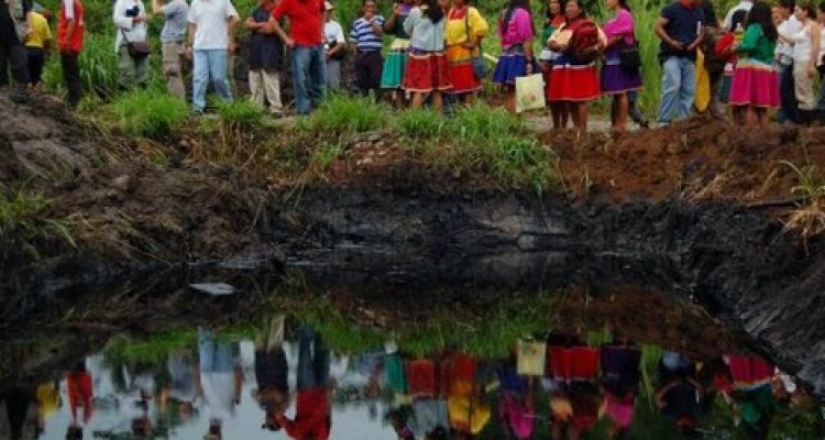 Indigenous women  oil pollution l
